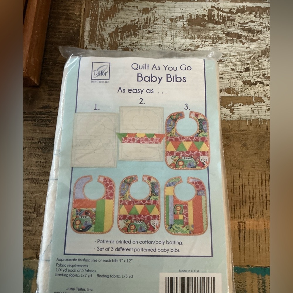 Quilt As You Go Baby Bibs Quilt as you go kit